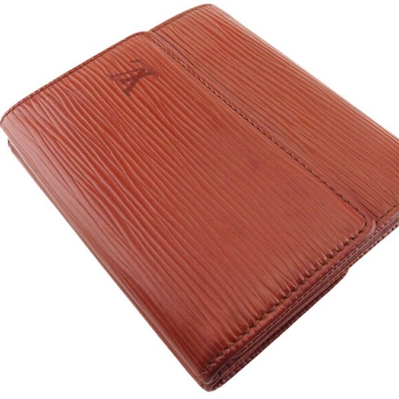 Louis Vuitton W Hook Wallet Epi Epilazer Authentic USED - Picture 2 of 9